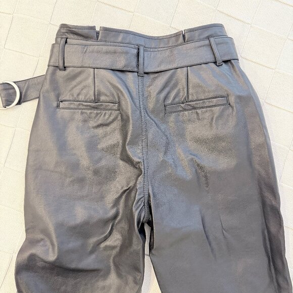NWT Forever 21 Faux Leather High Waist Ankle Length Pants Size Small - Picture 5 of 7
